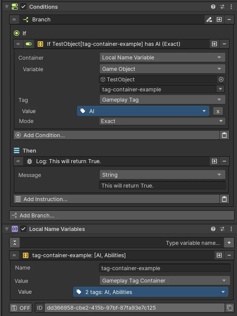 Game Object Has Gameplay Tag configured for Character.State.Stunned